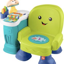 Fisher-Price Toddler Toy Laugh & Learn Song & Story Learning Chair with Music Lights & Activities for Kids Ages 1+ Years