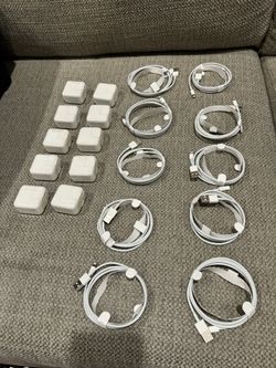 Apple Lightning Cable And 12W Brick Set Of 10