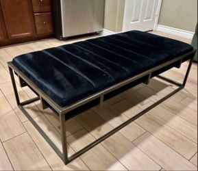 Black ottoman