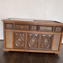 Vintage Record Player Cabinet 