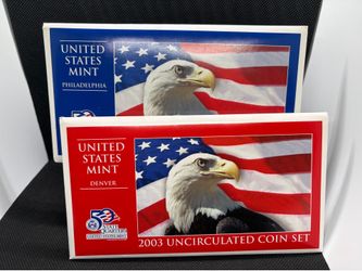 2003 U.S. Mint Uncirculated Coin Set (P & D) – Complete Philadelphia & Denver Set