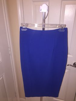 H&M Royal Blue Pencil Skirt (Size 4)
