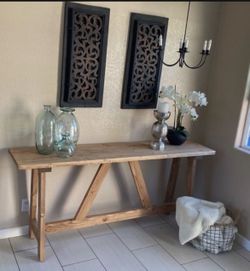 Entry Way Table / Sofa Table 72” X 16” X 32” Tall