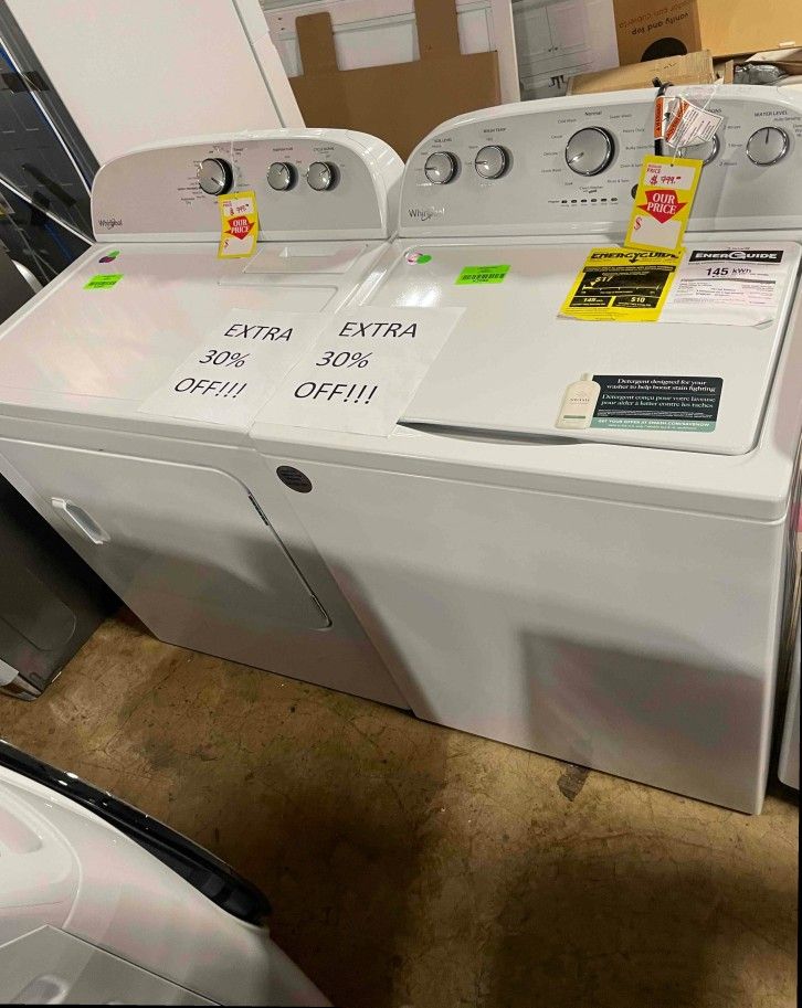 WHIRLPOOL Top Load Washer and Dryer PAIR!