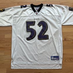 Ray Lewis #52 Baltimore Ravens Reebok Jersey Men’s Size 2XL 