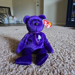 Princess Diana TY Beanie Baby – 1997 – Rare Canadian Tag – Near Mint Condition