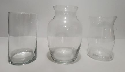 Lot of glass vases