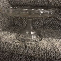 Clear Glass Cake 🎂🧁plate 