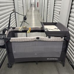 ELEMARA 4 In 1 Wide Baby Bassinet Bedside