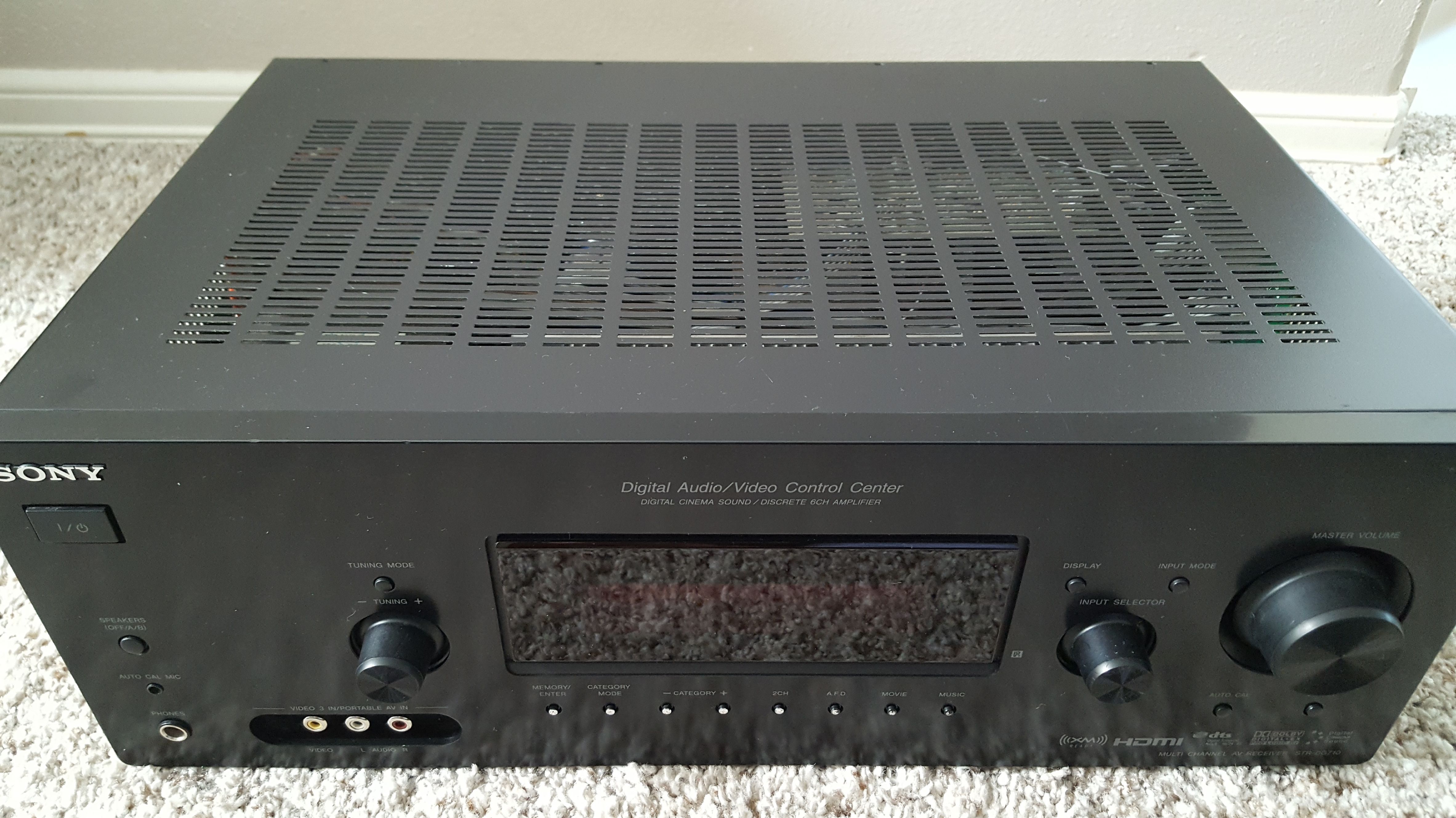 SONY STR-DG710 HDMI 6.1 CHANNEL 630 WATT RECEIVER - MINT CONDITION