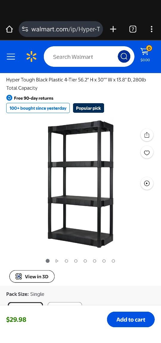 Plastic Shelving 