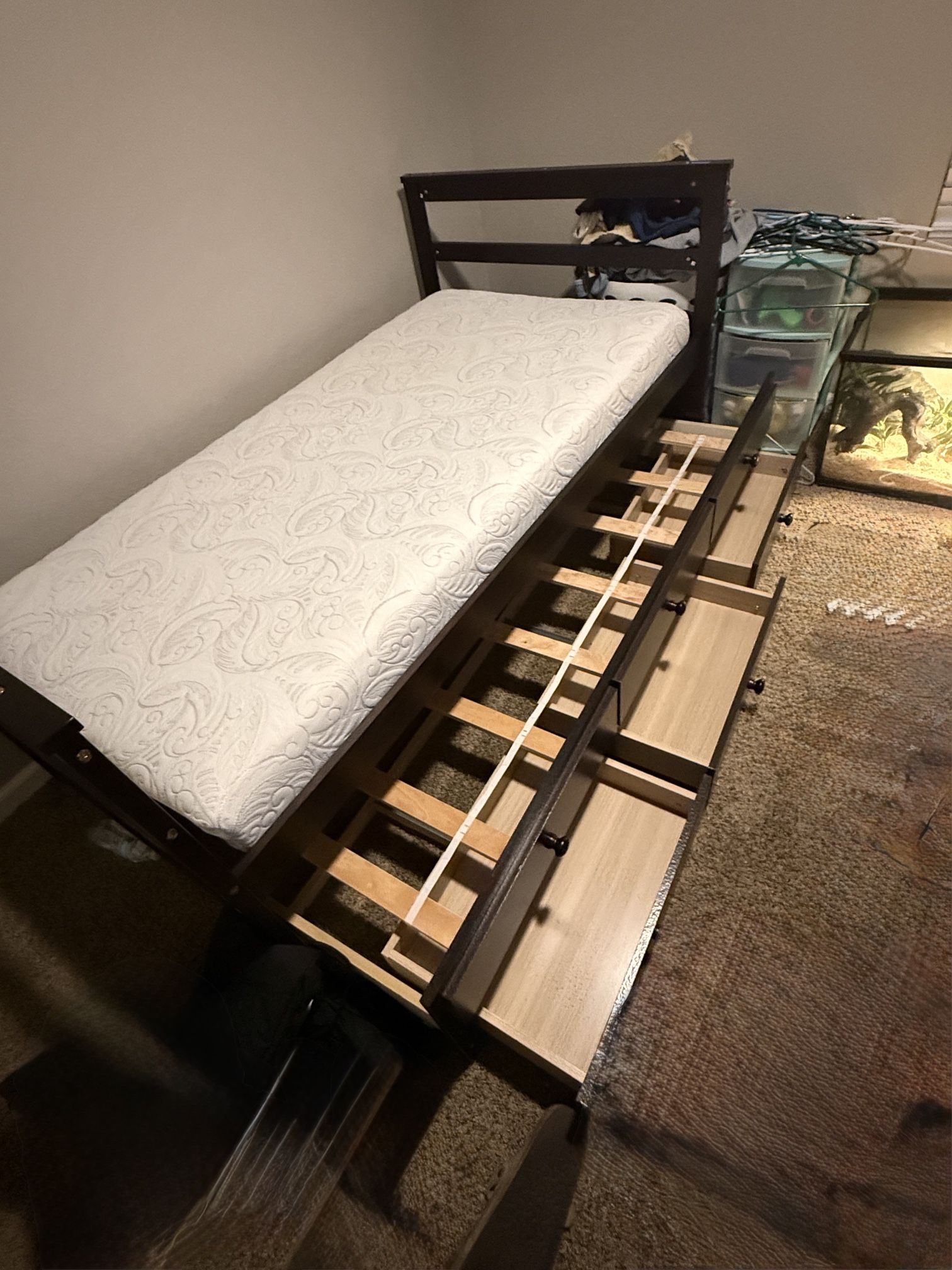 Twin Trundle Bed With Storage