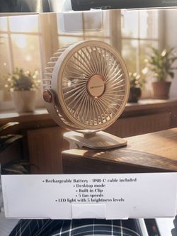 Desktop Fan with Clip