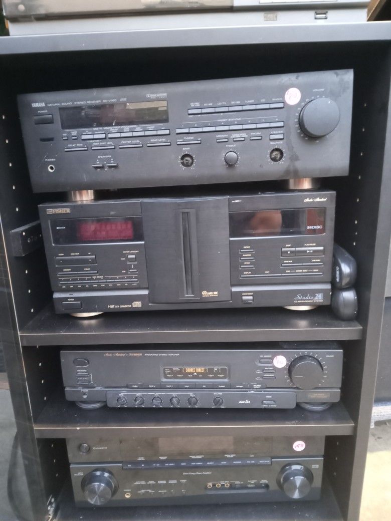 Retro Vintage 80's Receiver And Stereo 19 Pieces 