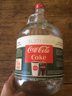 Vintage Coca Cola Syrup Jug Bottle