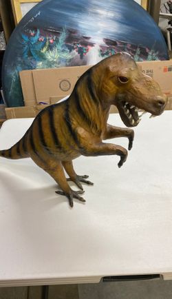 Vintage leather toy dinosaurs
