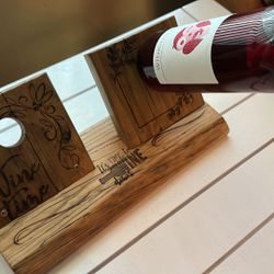Handcrafted Wooden Wine Holder 