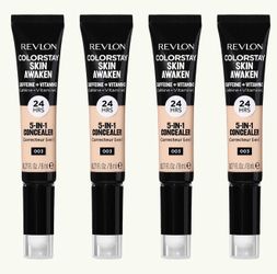 4 Pieces Of Revlon ColorStay Skin Awaken Concealer - 003 - Cool Ivory