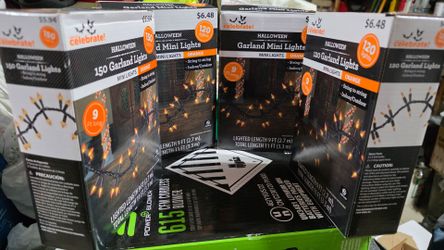 Orange Halloween lights