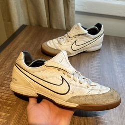 Nike Tiempo Air Zoom Legend Natural Indoor IC US 10.5 Leather RARE Soccer Shoes