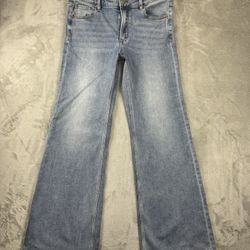 Free People ZGY denim low flare sz 30 jeans good condition