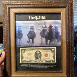 The $2 Bill Framed 