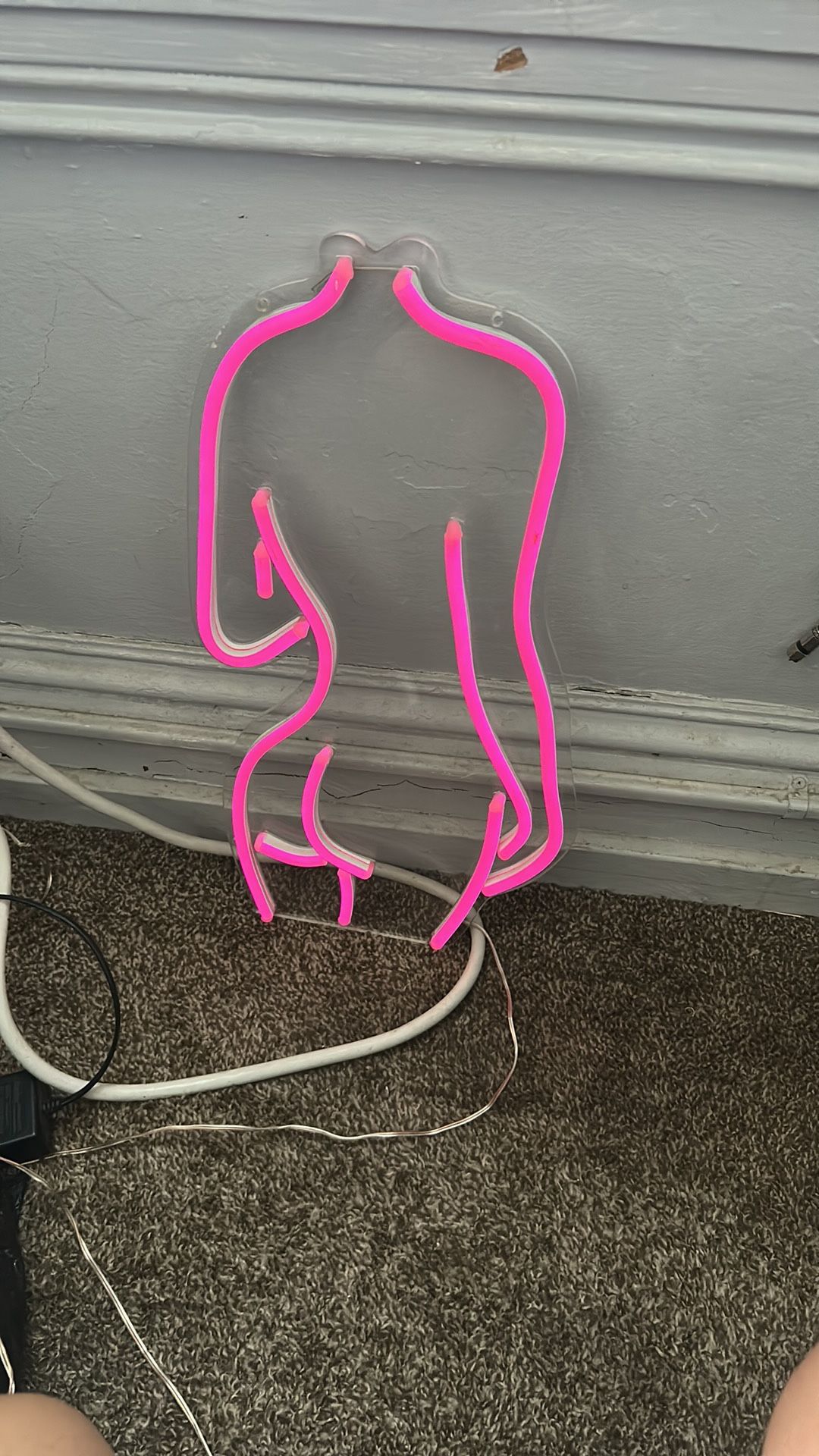 Woman Silhouette Neon Light