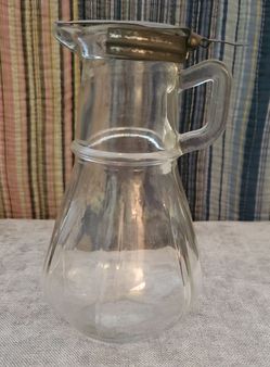 Antique Hazel Atlas Molasses/Syrup Pitcher See Pictures/Read Description