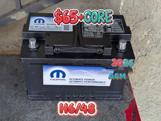 Car Battery Group Size 48/H6