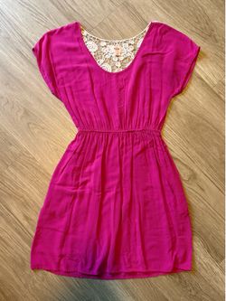 Mossimo short pink dress with pockets size XS