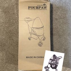 FourPaw Full Window Pet Stroller For Dogs and Cats Brand New 