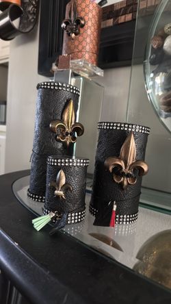 Designer candles without wicks. Need for decorative appearance with candleholders.