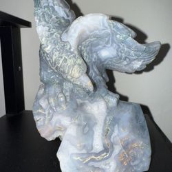 Moss agate Eagle 