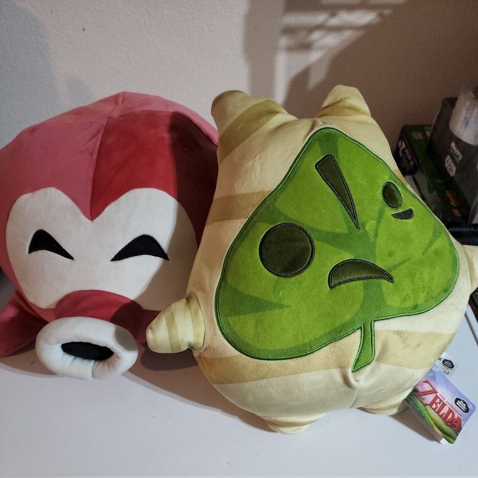 Club Mocchi Mocchi Tomy Legend of Zelda Korok 15" & Octorok Plush Nintendo