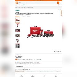 Knockout Tool Kit Milwaukee M18 10T  (1/2"-4")
