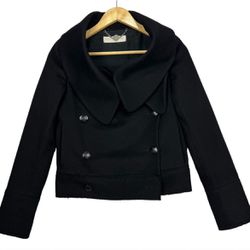 Stella McCartney Wool Cashmere Jacket Double Breasted Shawl Size Medium Short