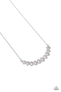 Sparkly Suitor White Necklace