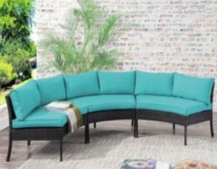 Curved Patio Furniture Round Patio Furniture Set Outdoor Patio Furniture Sofa Set Brand New Patio Outdoor Furniture 🆕🚎🆕
