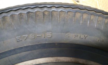 GUARDIA Montgomery Ward's Tire for classic car restoration E78-15 4 PLY