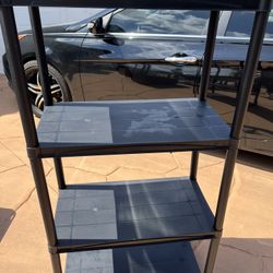 4 Tier Plastic Shelving 48”