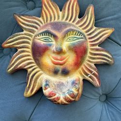 Ceramic Sun For Wall 