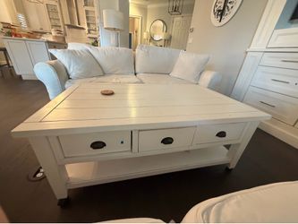 White coffee table