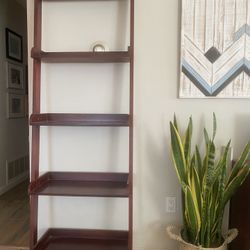 Leaning Shelving Unit $30