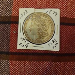 1878 One Morgan Silver Dollar  8 Tails Feathers