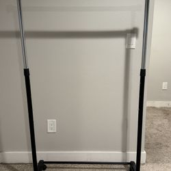 Rolling Clothes Rack 