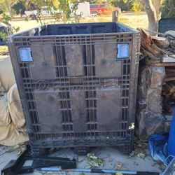 used plastic container