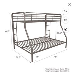 Bunk Bed Twin Over Full