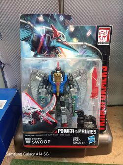 Transformers power of the primes deluxe class dinobots swoop factory (23)