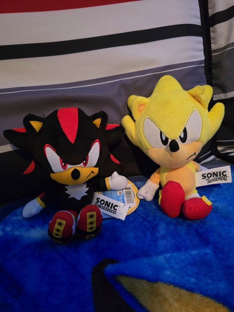 Shadow & Super Sonic Plush