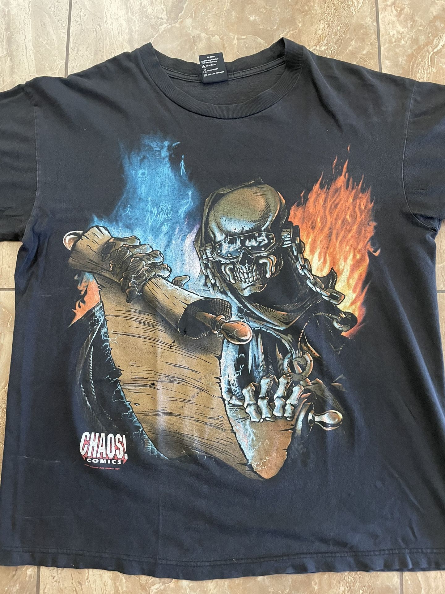 1997 Megadeath Chaos Comics Tee
